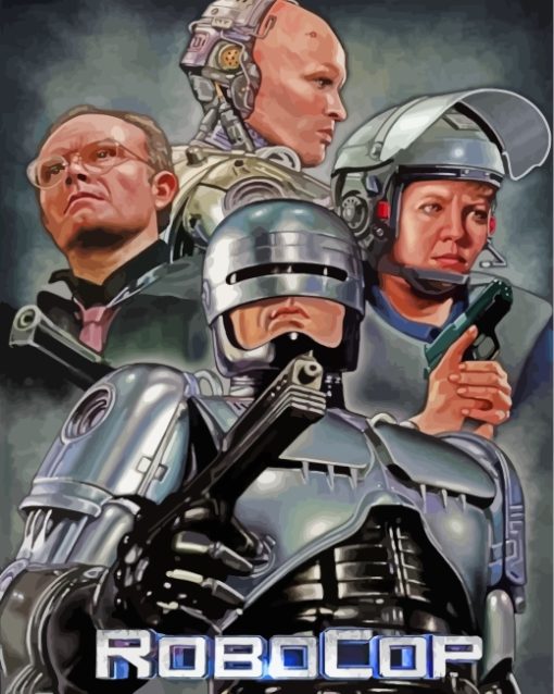 Robocop Movie Characters Paint by numbers