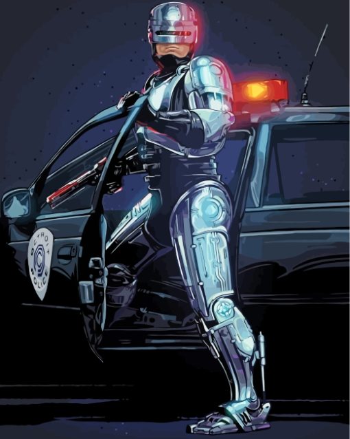 Robocop Sci Fi Movie Paint by numbers