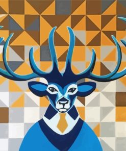 abstract-mr-deer-paint-by-numbers