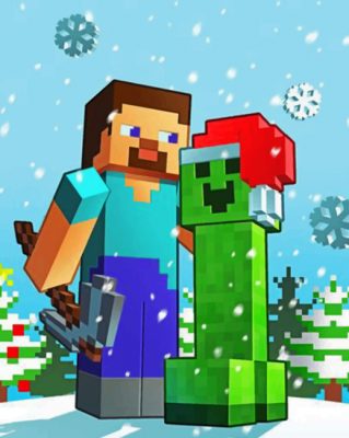 Christmas Minecraft Paint by numbers