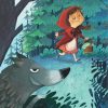 Little Red Riding Hood And Wolf Paint by numbers