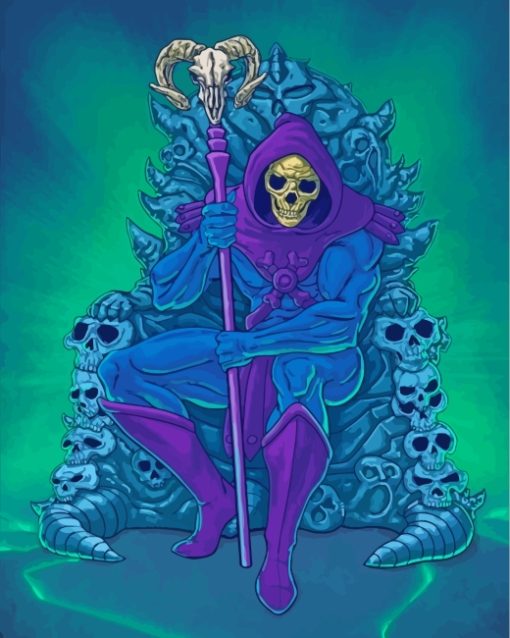 Master Of The Universe Skeletor Paint by numbers