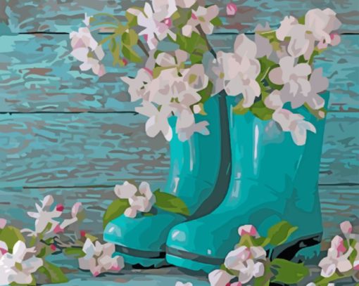 shoes-and-flowers-paint-by-number