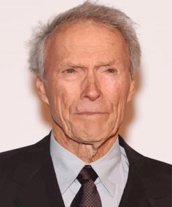 American Actor Clint Eastwood paint by number
