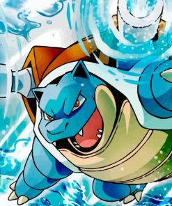 Angry Blastoise paint by number