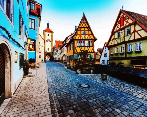 Bavaria Streets paint by number