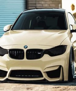 Beige BMW Car Paint By Number