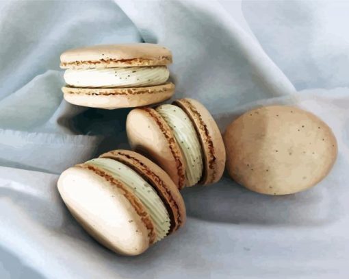 Beige Macarons Paint By Number