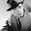 Black And White Humphrey Bogart Actor Paint By Number
