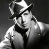 Black And White Humphrey Bogart Paint By Number