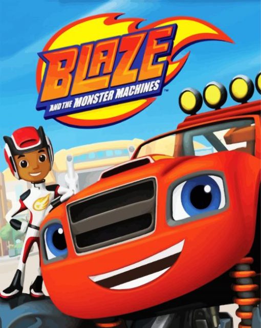 Blaze And The Monster Machines Movie Paint by Number