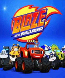 Blaze And The Monster Machines Paint by Number