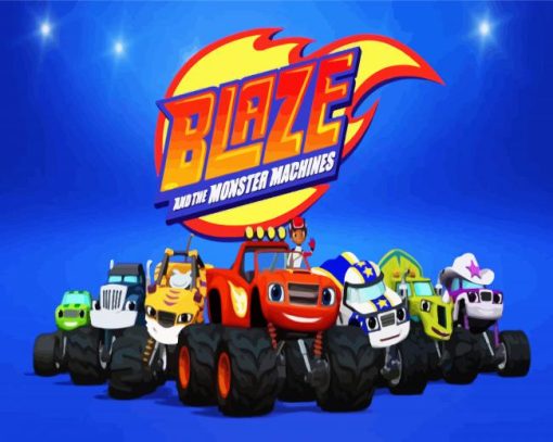 Blaze And The Monster Machines Paint by Number