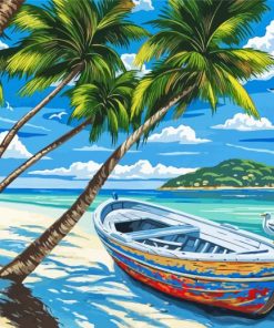 Boating In The Beaches Art Paint By Number