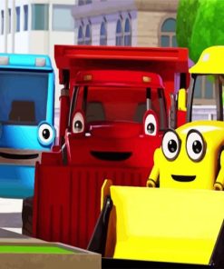 Bob The Builder Vehicles Paint By Number