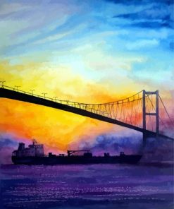 Bosphorus Bridge Art Paint by Number