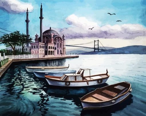 Bosphorus Bridge View Paint By Number