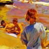 Boys On The Beach By Sorolla Paint By Number