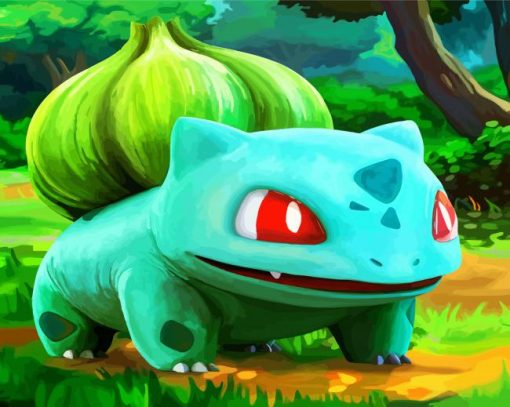 Pokemon Bulbasaur Paint By Number