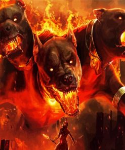 Cerberus paint by number