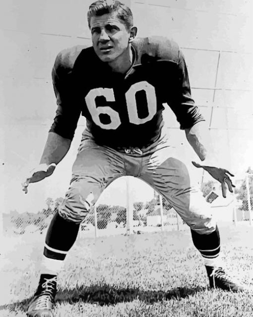 Chuck Bednarik Player Paint By Number