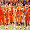 Clemson Tigers Football Players Team paint by number