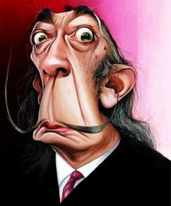 Dali Caricature Paint By Number
