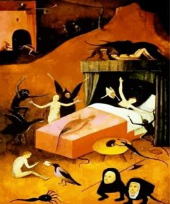 Death Of The Reprobate By Bosch Paint By Numbers