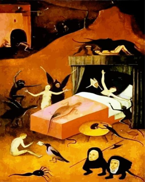 Death Of The Reprobate By Bosch Paint By Numbers