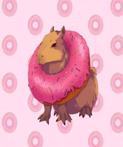 Donut Capybara Paint By Number