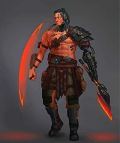 Fantasy Barbarian Paint By Number