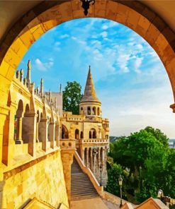 Fisherman's Bastion Budapest Paint by Number