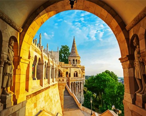 Fisherman's Bastion Budapest Paint by Number