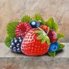 Fresh Berries Fruits Paint By Number