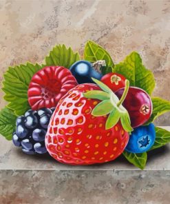 Fresh Berries Fruits Paint By Number