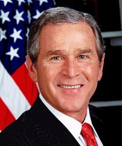 George W Bush President Paint By Number