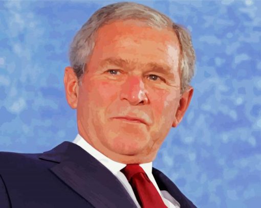 George W Bush Paint By Number