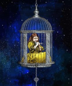 Girl In Cage Art Paint By Number