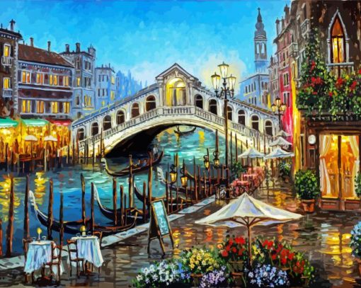 Grand Canal Bistro Paint By Number