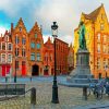 Jan Van Eyck Square Bruges Paint by Number