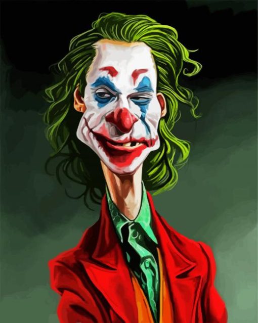 Joker Caricature Paint By Number