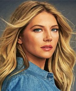 The Canadian Actress Katheryn Winnick paint by number