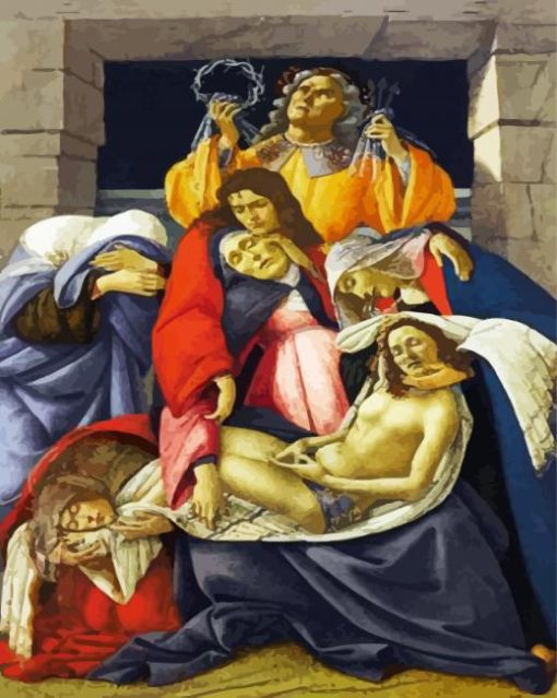 Lamentation Over the Dead Christ By Botticelli Paint By Number