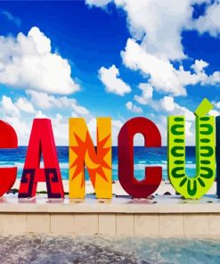Mexico Cancun City Paint By Number