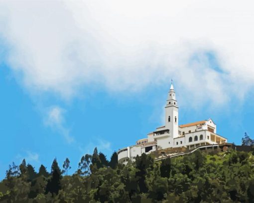 Monserrate Colombia paint by number