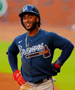 Ozzie Albies Atlanta Paint by Number
