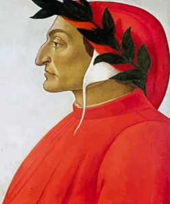 Portrait Of Dante By Botticelli Paint By Numbe