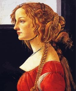 Portrait Of A Young Woman Botticelli Paint by Numbers