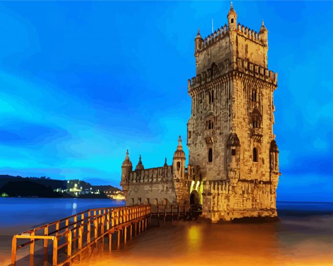 Portugal Belem Tower Paint By Number