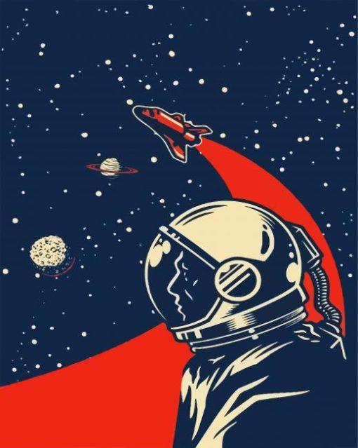 Retro Space Paint By Number